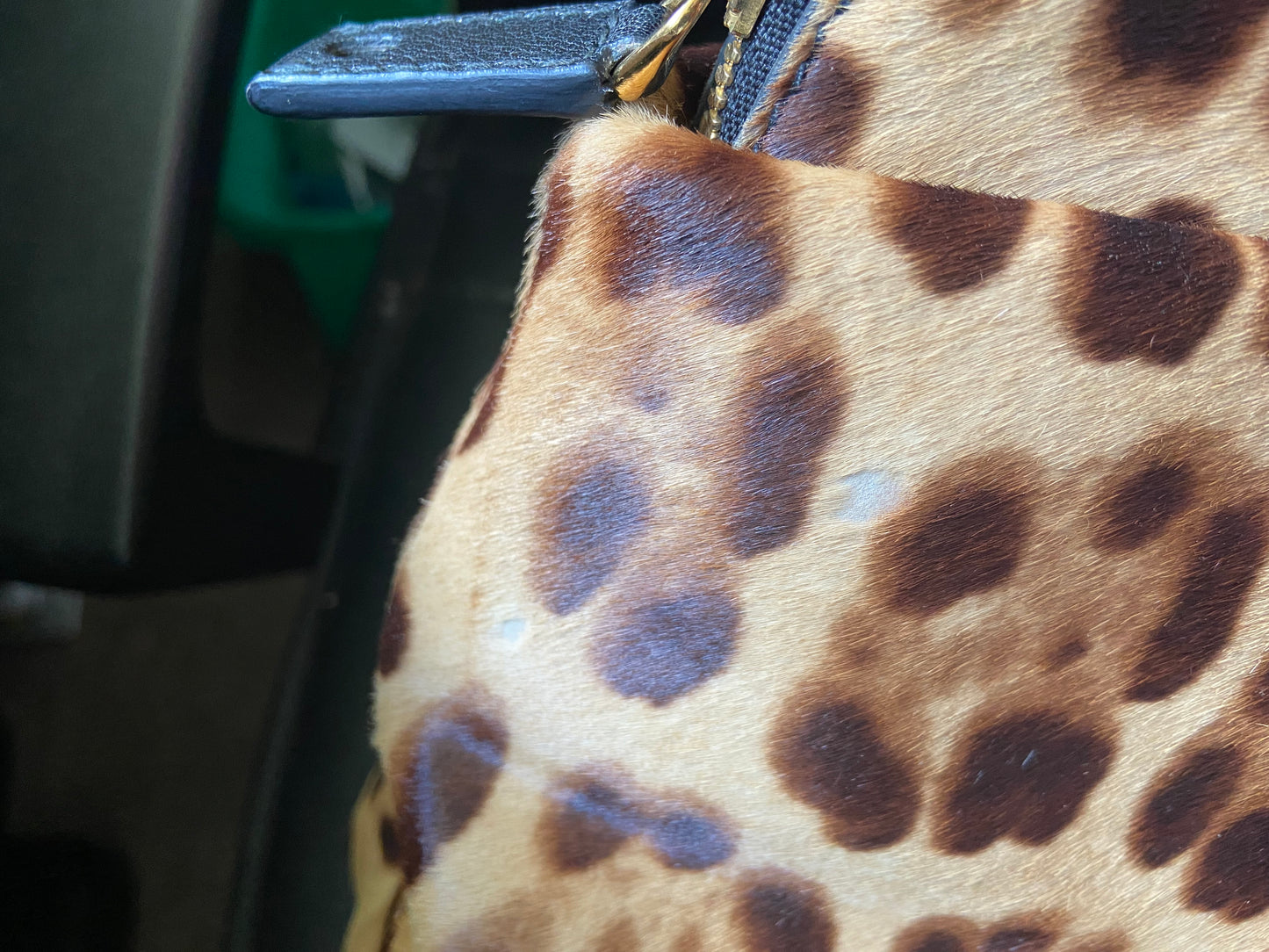 Leopard Calfskin Bowling Bag