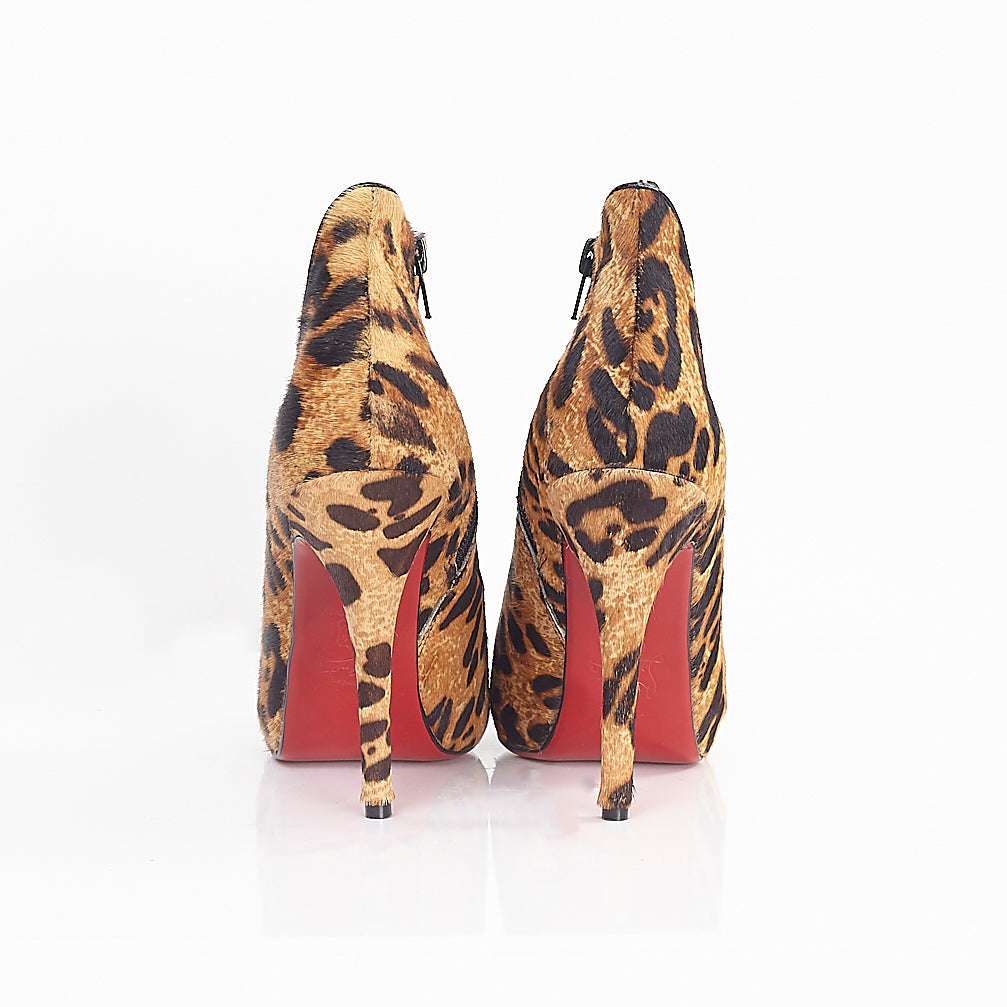 Leopard print louboutin boots clearance