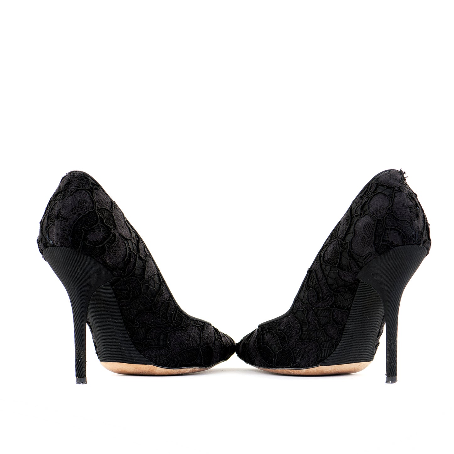 Lace Pointed Court Shoes