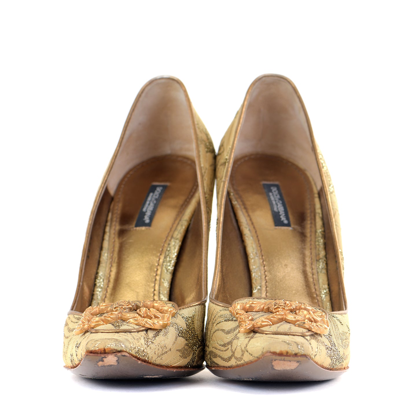 Brocade Pointed Court Shoes