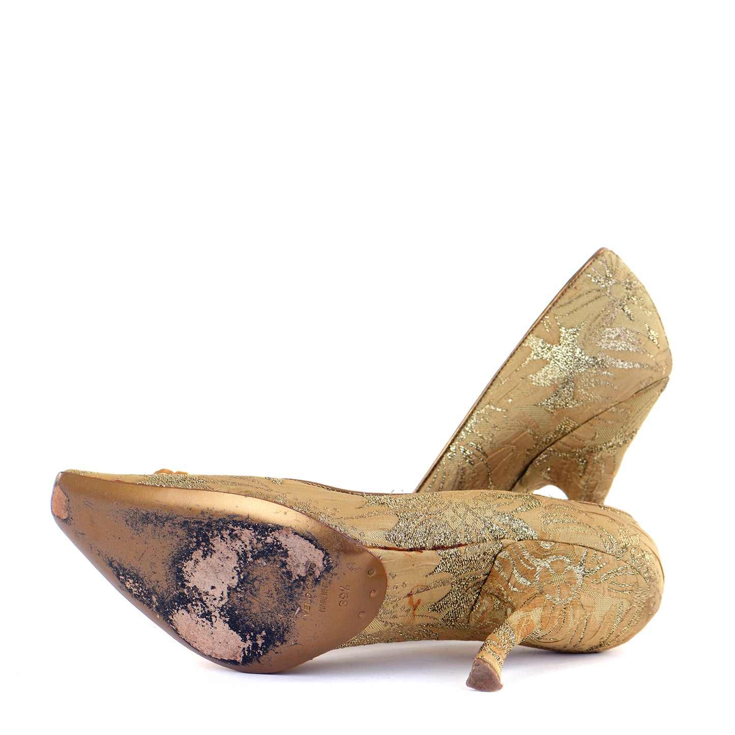 Brocade Pointed Court Shoes