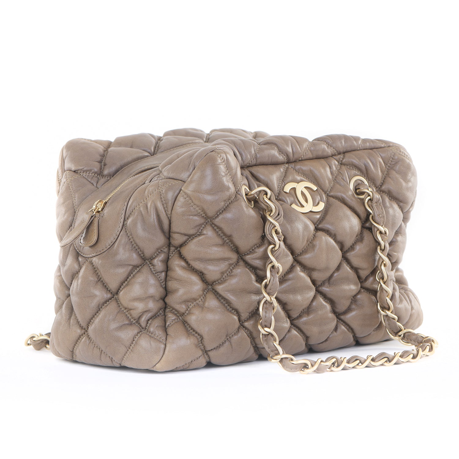 Vintage 2006 Pre-owned CHANEL Quilted Bubble Bowler Bag – Roh-Roh