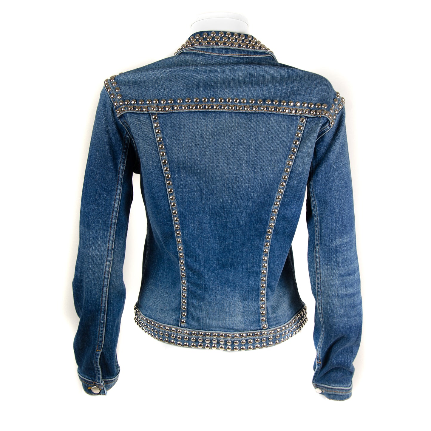 Blue Denim Studded Jacket
