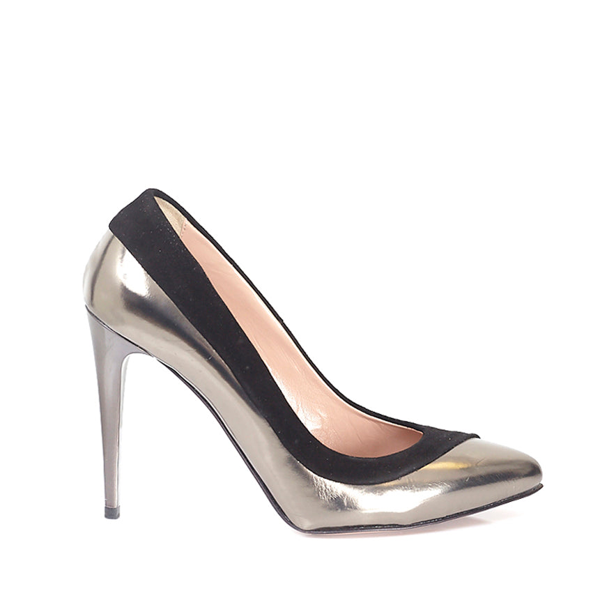 Pewter Patent Pointed Courts