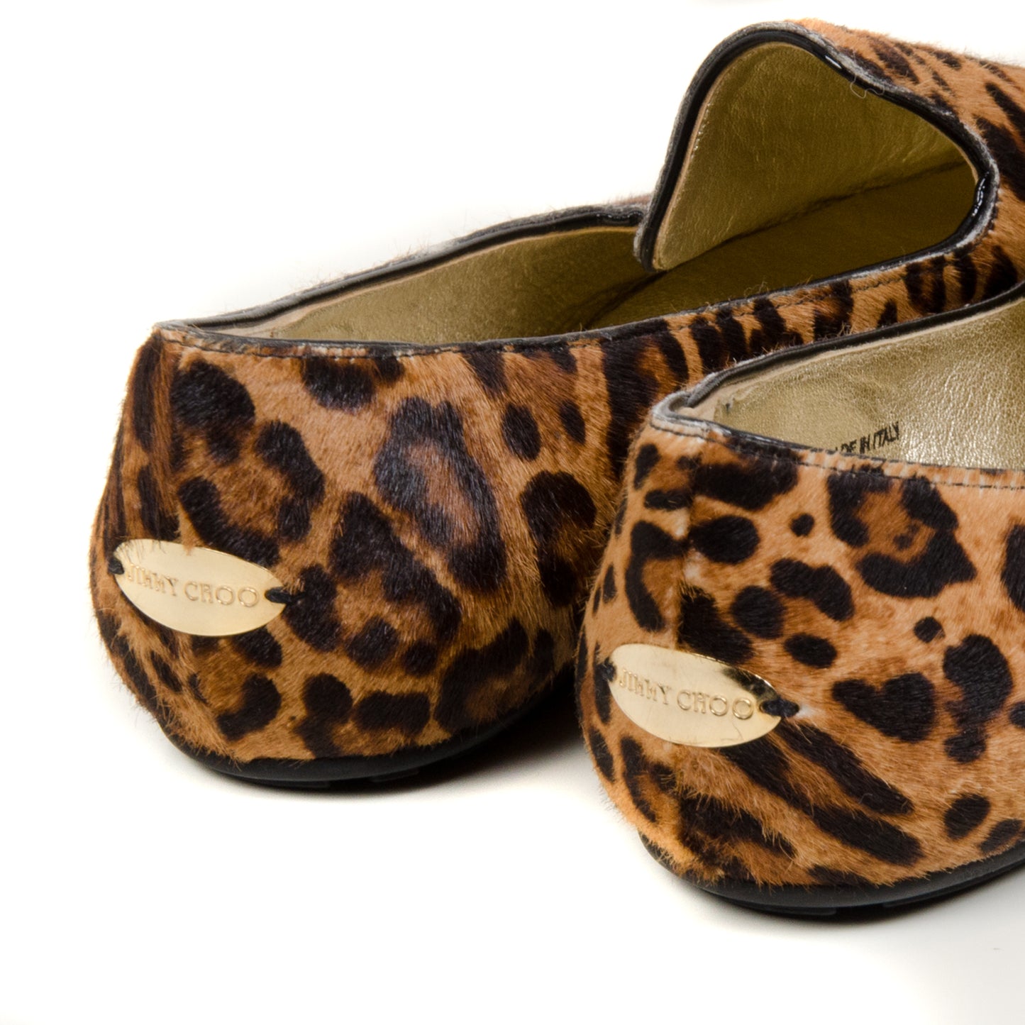 Leopard Pony Hair Flat Loafers