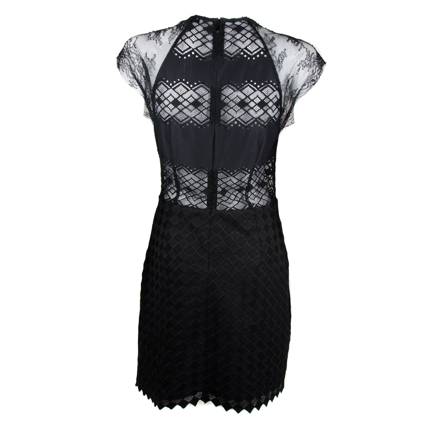 Black Lace Tiger Embroidered Dress