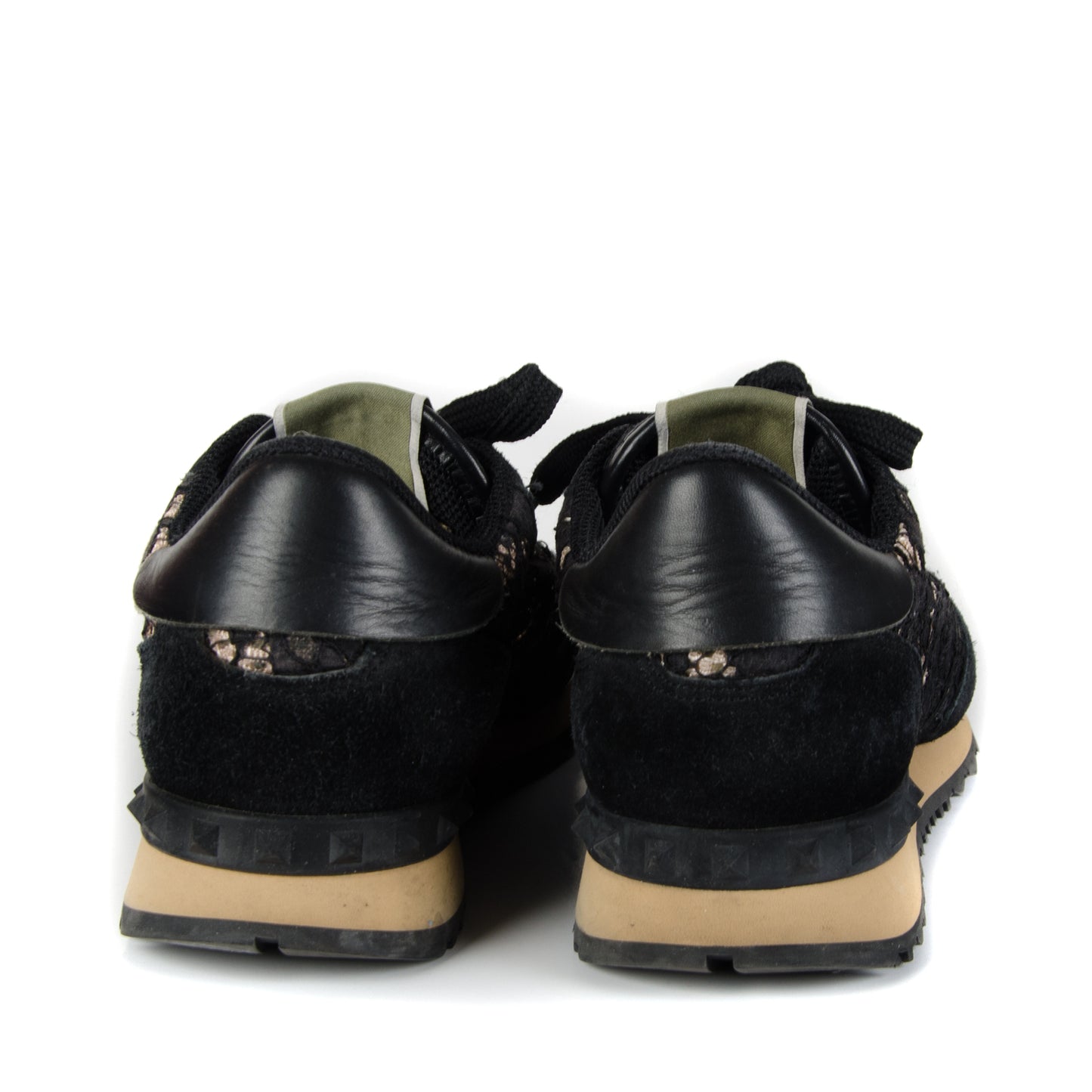 Black Lace Rock Runner Sneakers